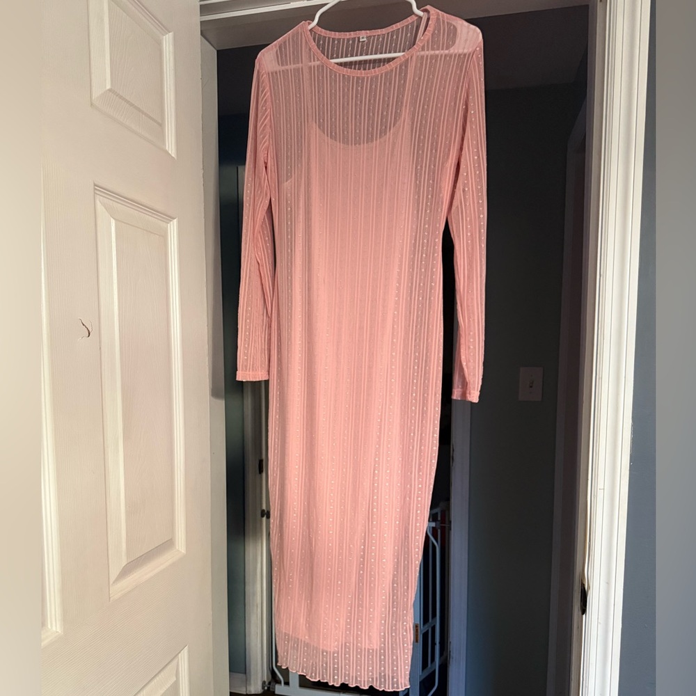 Pink Maternity Dress